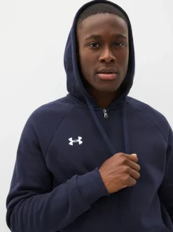 Blauw - Under Armour Rival fleece hoodie met rits