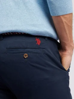 Blauw - U.S. Polo Assn. Mens Classic Chinos Trousers