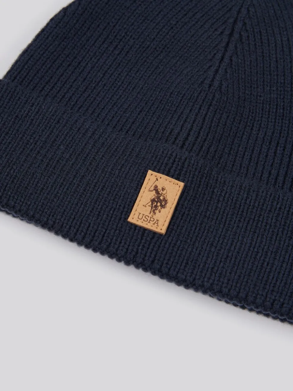 Blauw - U.S. Polo Assn. Signature gebreide wintermuts