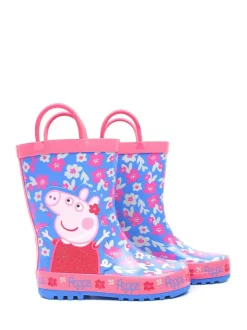 Blauw - Vanilla Underground Peppa Pig Kids Wellies with Handles