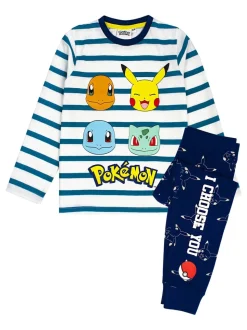 Blauw - Vanilla Underground pyjama met lange pijpen