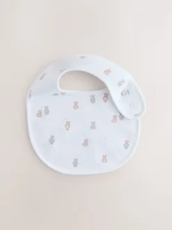 Blauw - Verpakking met 3 babyslabbetjes