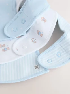 Blauw - Verpakking met 3 babyslabbetjes