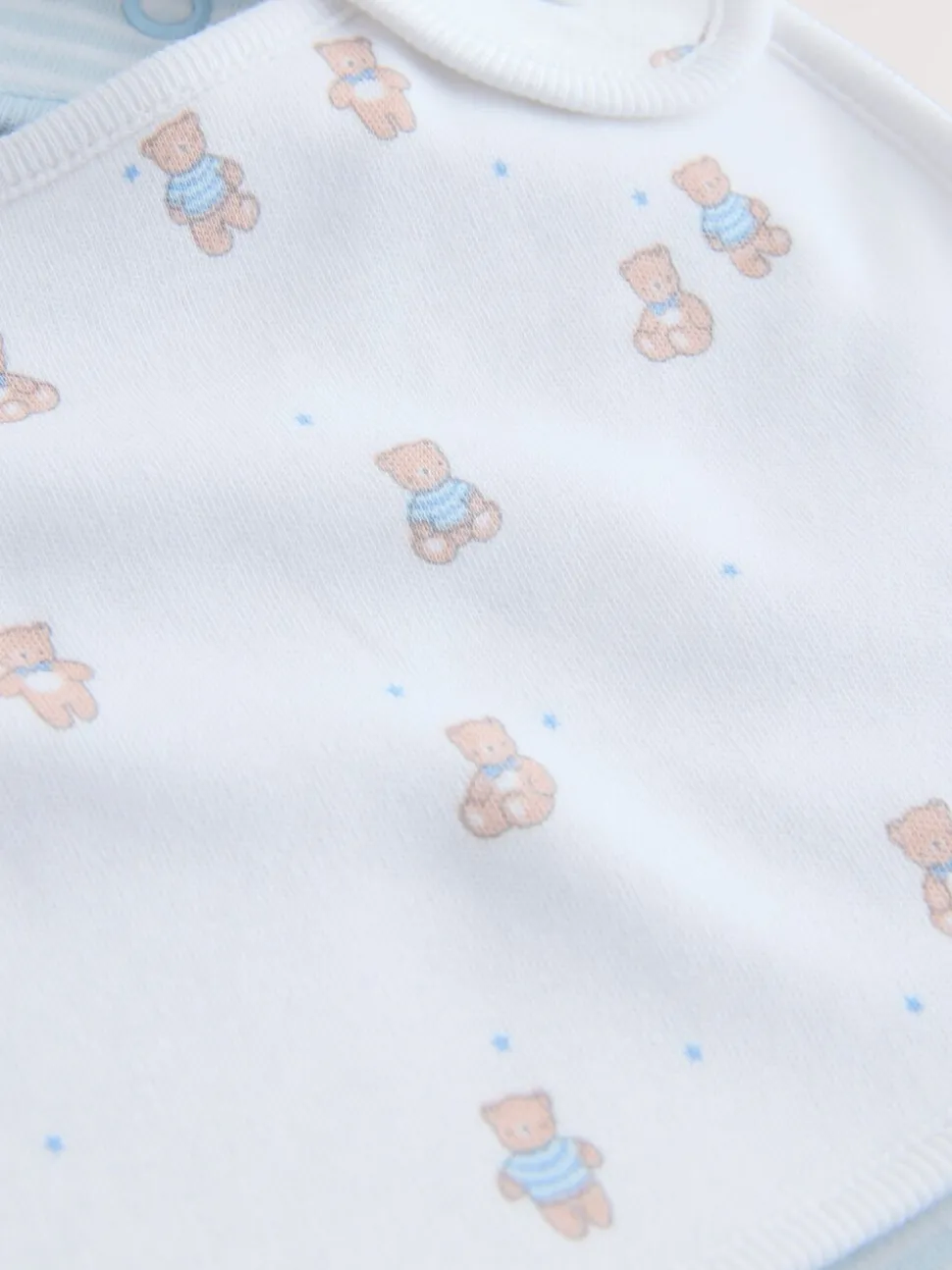 Blauw - Verpakking met 3 babyslabbetjes
