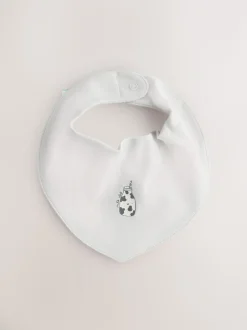 Blauw - Verpakking met 5 babyslabbetjes