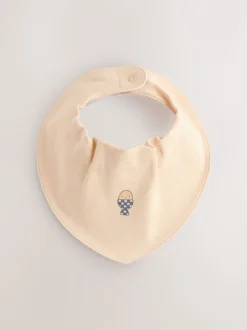 Blauw - Verpakking met 5 babyslabbetjes