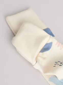 Blauw - Verpakking van 4 Baby slaappakjes zonder voetjes met tweewegrits (0mnd-3jr)