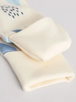 Blauw - Verpakking van 4 Baby slaappakjes zonder voetjes met tweewegrits (0mnd-3jr)