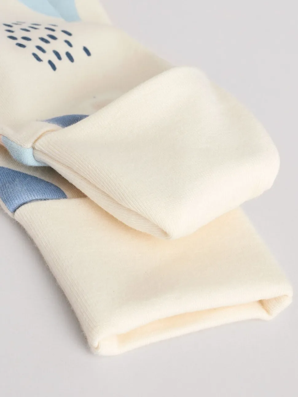 Blauw - Verpakking van 4 Baby slaappakjes zonder voetjes met tweewegrits (0mnd-3jr)