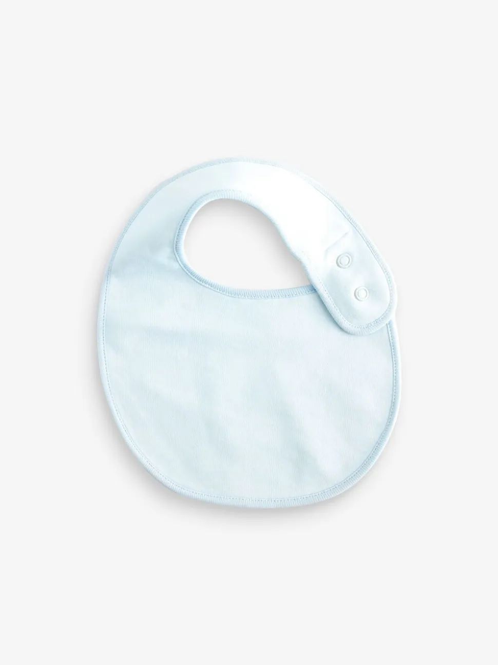 Blauw - Verpakking van 5 babyslabbetjes van 100% katoen