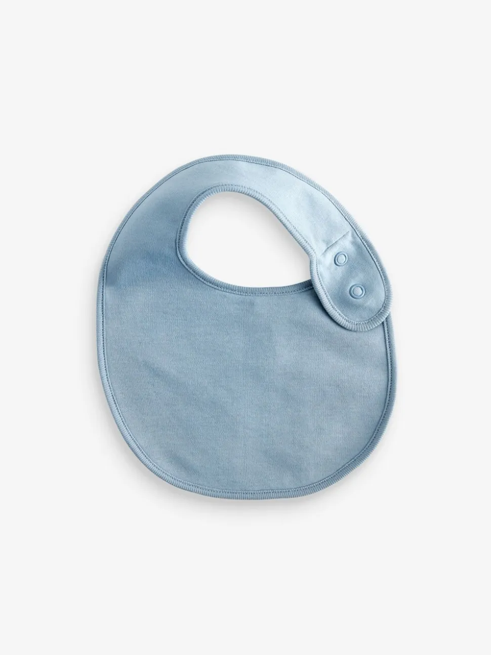 Blauw - Verpakking van 5 babyslabbetjes van 100% katoen