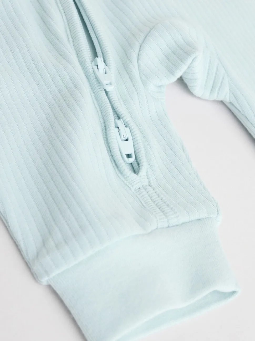 Blauw - Verpakking van 5 babyslaappakjes met tweewegrits (0 mnd - 3 jr)