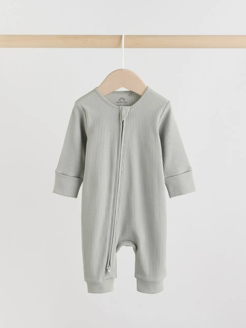 Blauw - Verpakking van 5 babyslaappakjes met tweewegrits (0 mnd - 3 jr)
