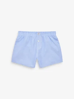 Blauw - Verpakking van 3 boxershorts van 100% katoen (2-16jr)