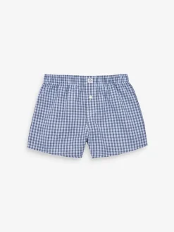 Blauw - Verpakking van 3 boxershorts van 100% katoen (2-16jr)