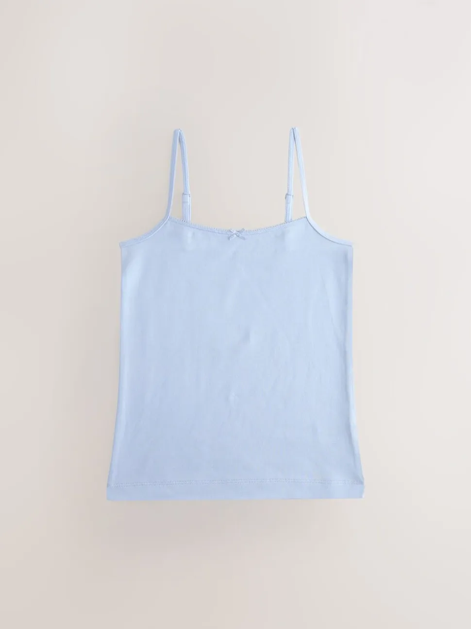 Blauw - Verpakking van 3 cami topjes met bandjes en print (1,5 - 16 jr)