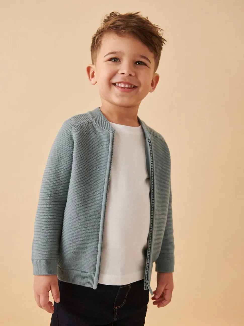 Blauw - Vest met ritssluiting (3 mnd-7 jr)