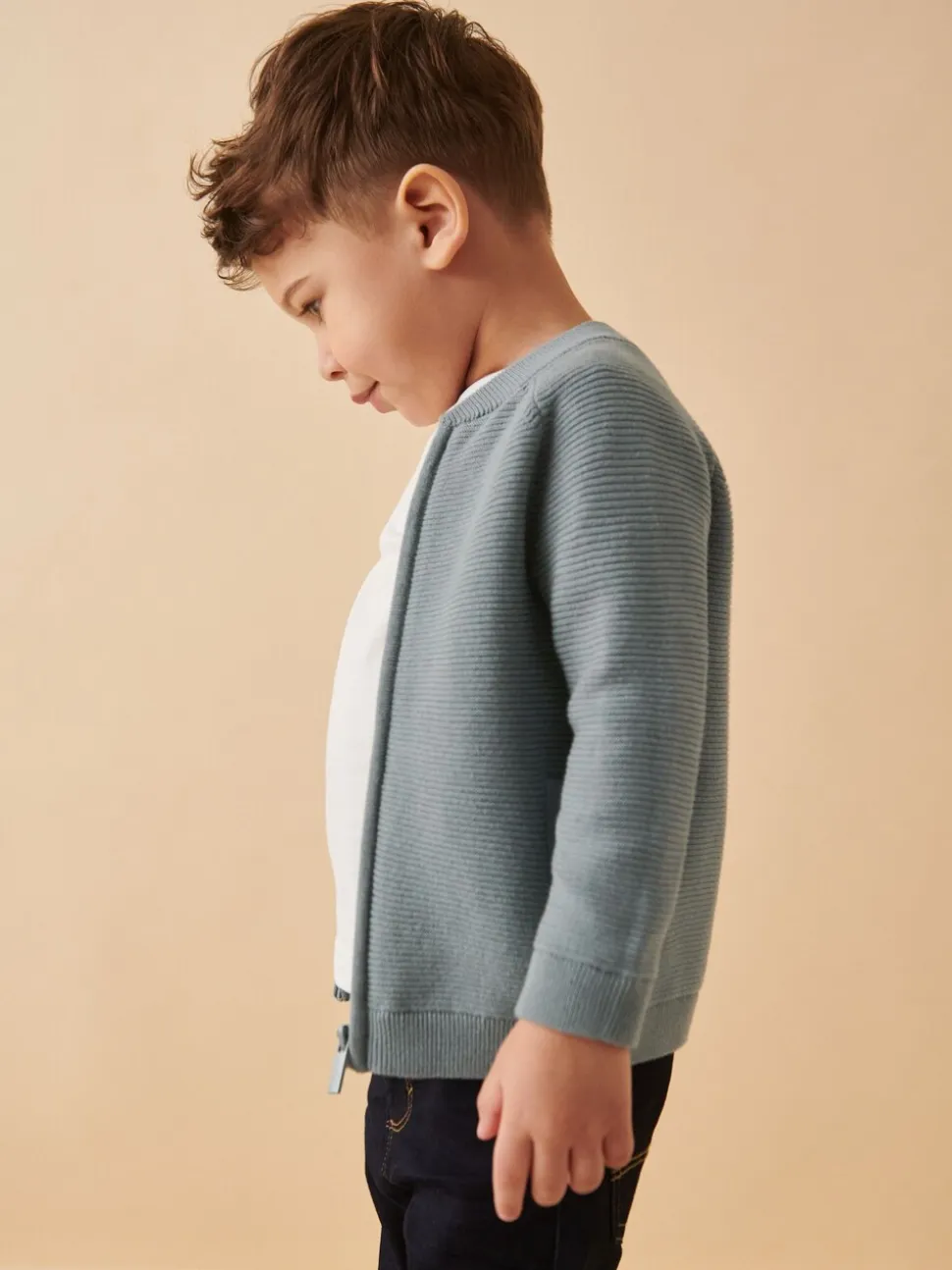 Blauw - Vest met ritssluiting (3 mnd-7 jr)