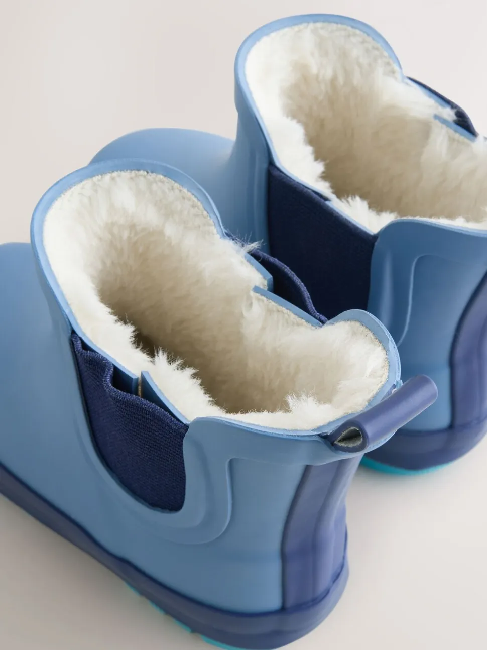Blauw - Warme gevoerde enkellaarzen