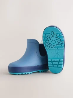Blauw - Warme gevoerde enkellaarzen