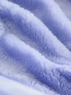 Blauw - Zacht aanvoelende fleece kamerjas (9 mnd-16 jr)
