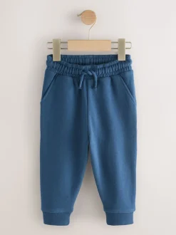 Blauw - Zacht aanvoelende jersey joggingbroek (3 mnd-7 jr)