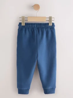 Blauw - Zacht aanvoelende jersey joggingbroek (3 mnd-7 jr)