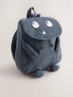 Blauw corduroy - Monster Rugzak