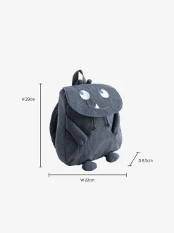 Blauw corduroy - Monster Rugzak