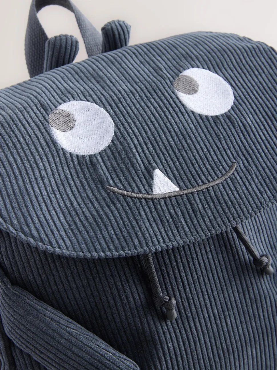 Blauw corduroy - Monster Rugzak