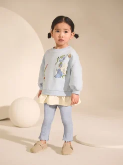Blauw elfje - Set met top met lange mouwen en legging (3 mnd-7 jr)