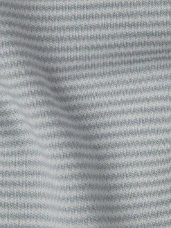 Blauw gestreept - MORI Supersoft Babyhoedje
