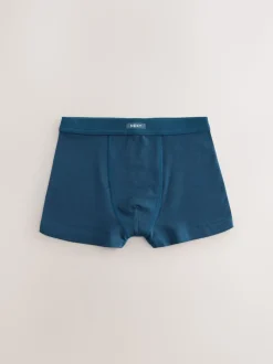 Blauw gestreept - Set van 7 boxershorts met zachte tailleband (2-16 jr)