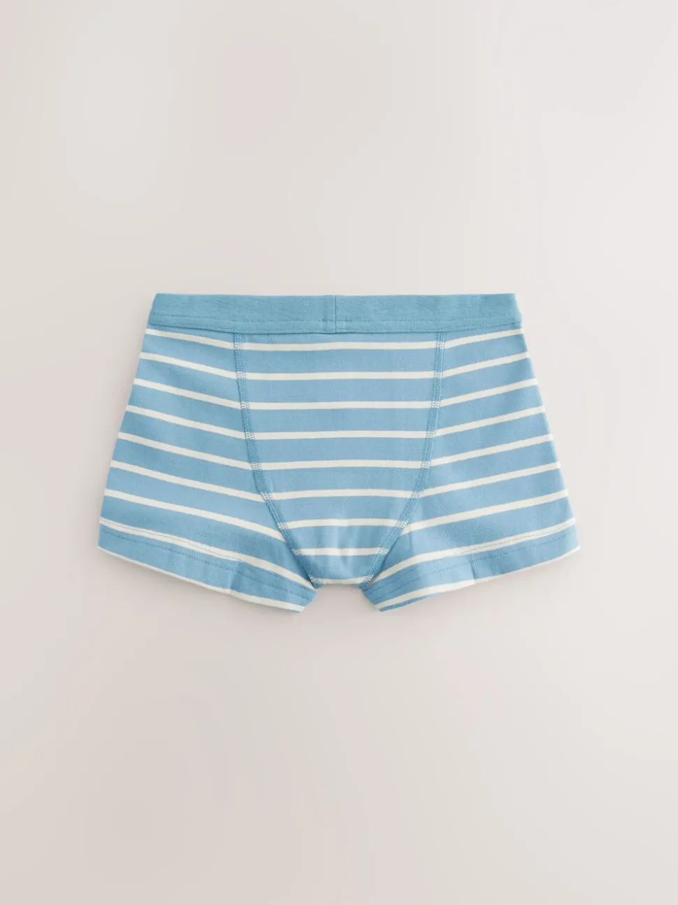 Blauw gestreept - Set van 7 boxershorts met zachte tailleband (2-16 jr)