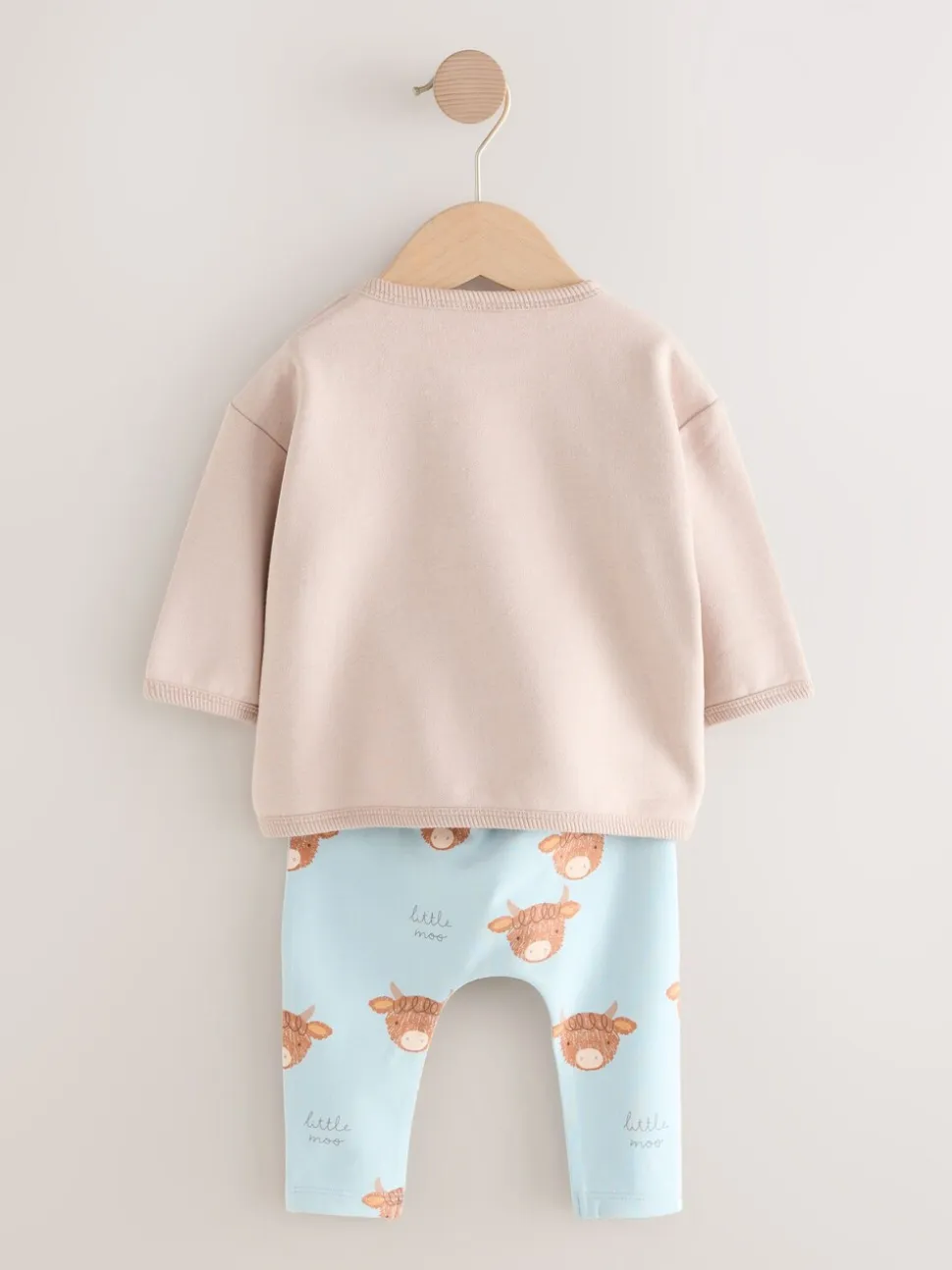Blauw Hamish - Set met baby-sweatshirt en legging (0mnd-3jr)