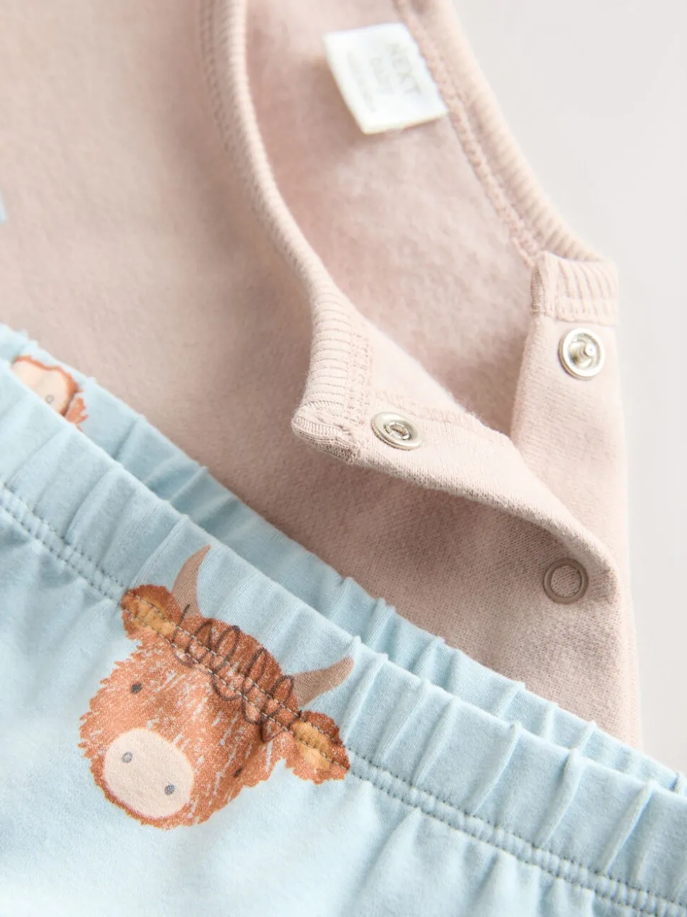 Blauw Hamish - Set met baby-sweatshirt en legging (0mnd-3jr)