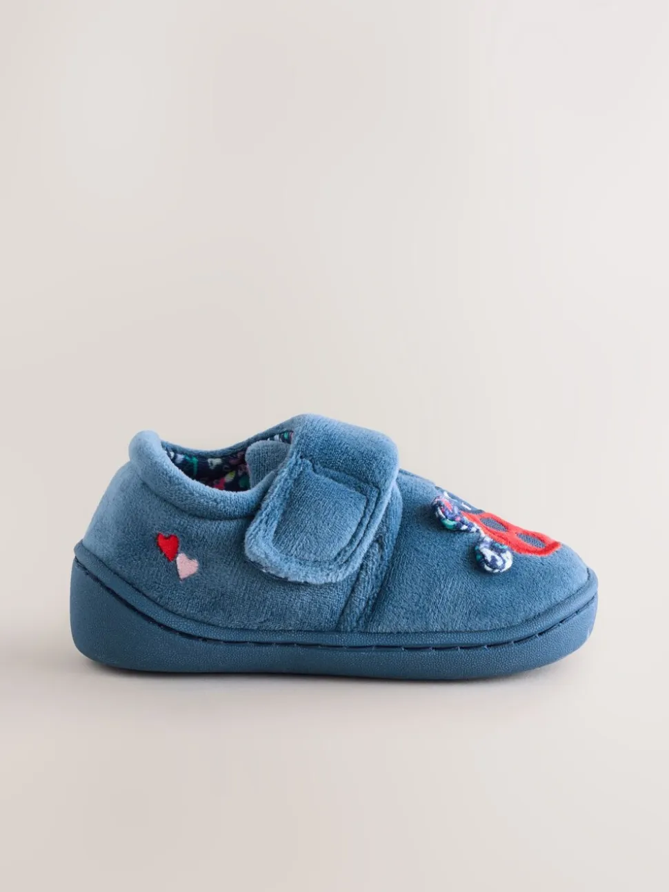 Blauw lieveheersbeestje - Pantoffels met antislip-zool