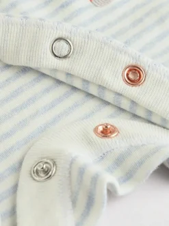 Blauw London - Verpakking van 3 babypyjama's (0-2jr)
