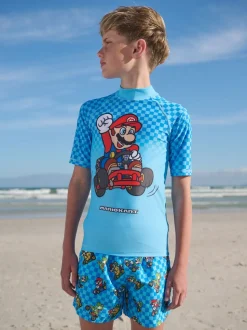 Blauw Mario - Surfhemdje (3-16 jr)