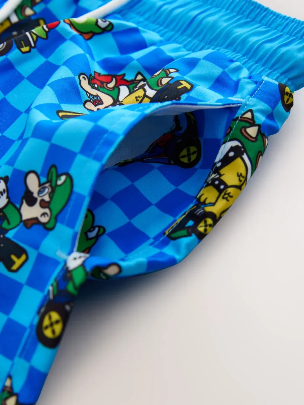 Blauw Mario - Zwemshort (3-16 jr)