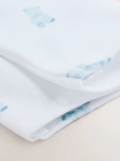 Blauw met beren - Corduroy bretelbroeken en Bodysuit set (0mnd-2jr)