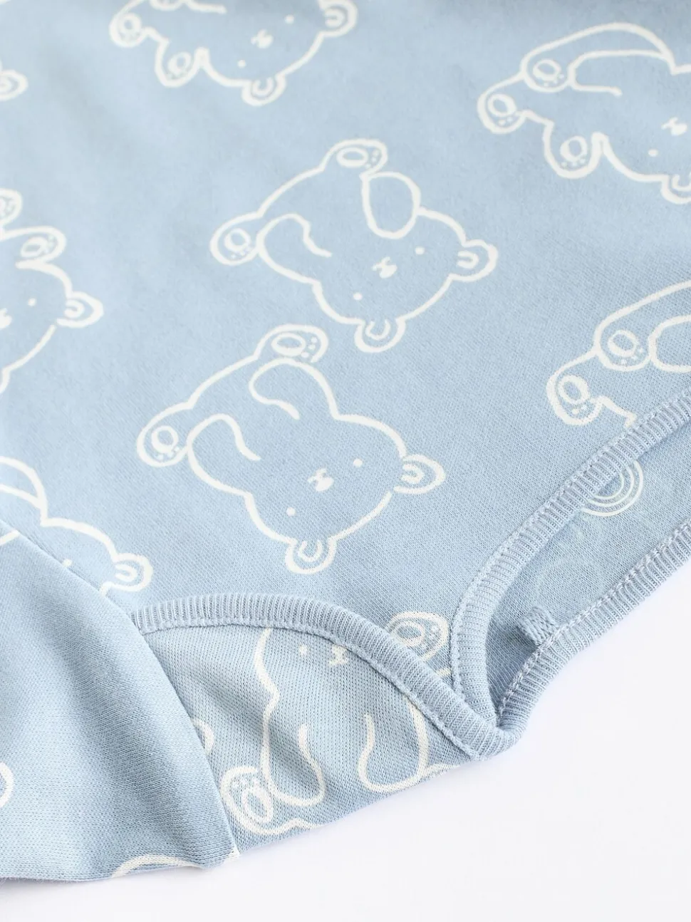 Blauw met beren - Set van 5 babyrompertjes