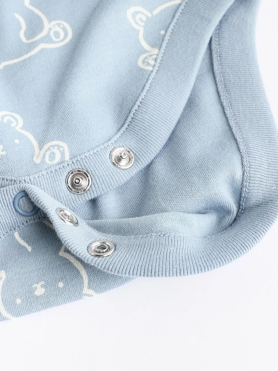 Blauw met beren - Set van 5 babyrompertjes