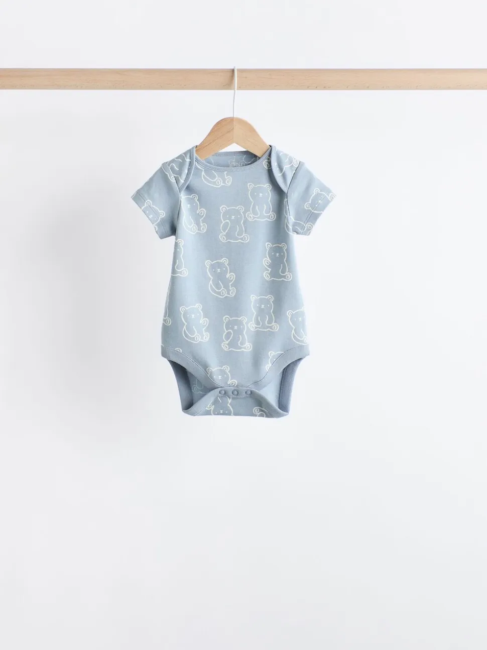 Blauw met beren - Set van 5 babyrompertjes