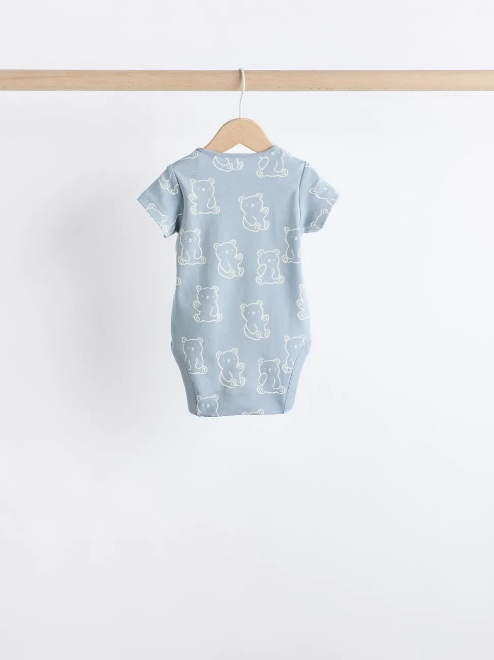 Blauw met beren - Set van 5 babyrompertjes