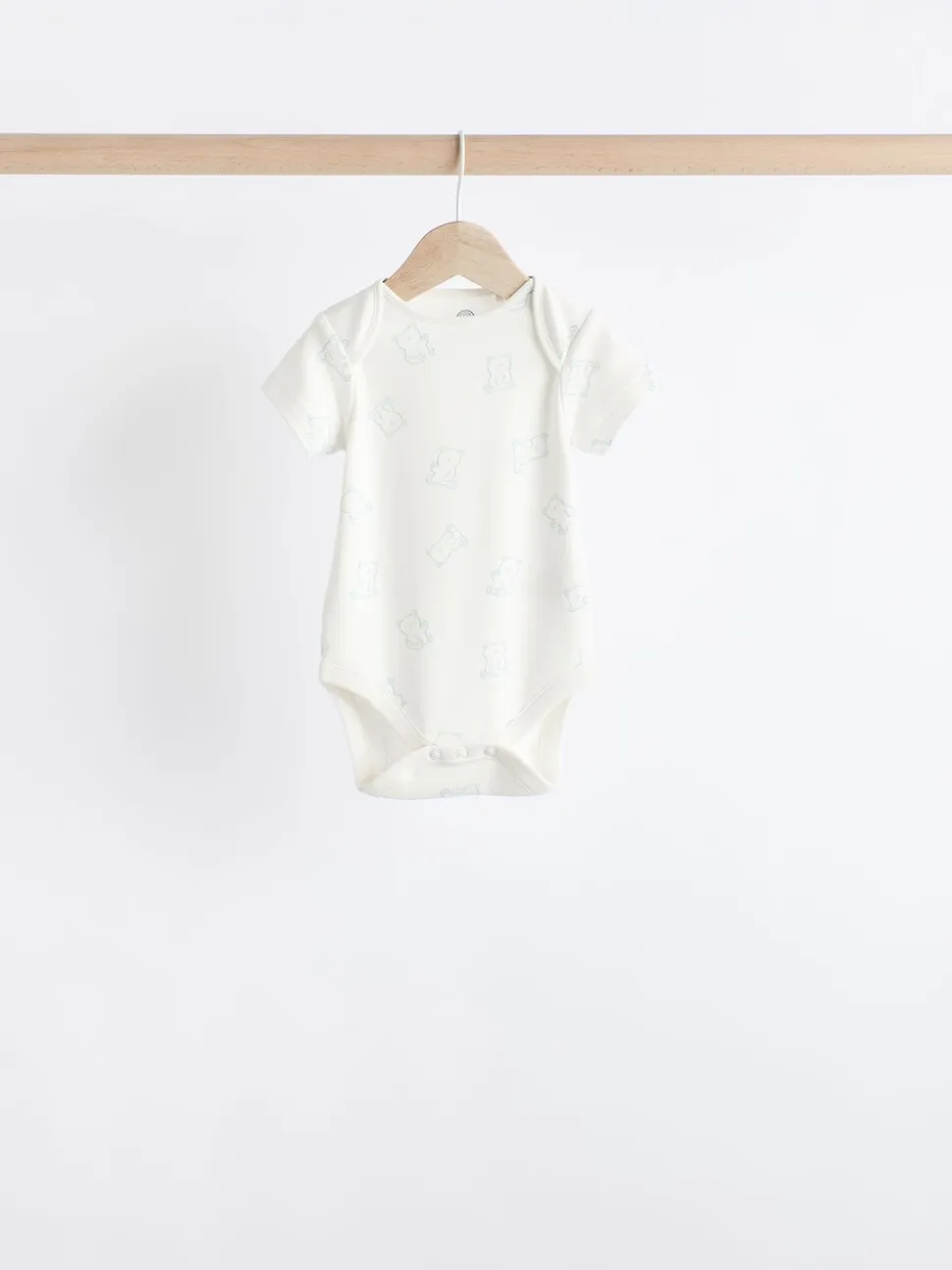 Blauw met beren - Set van 5 babyrompertjes