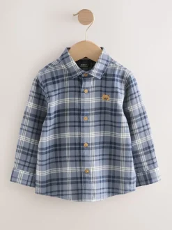 Blauw met beren - Shirt met Character lange mouwen (3mnd-7jr)