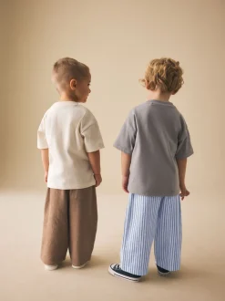 Blauw met beren - Short Sleeve T-Shirt and Lightweight Joggers 2 Pack Set (3mths-7yrs)