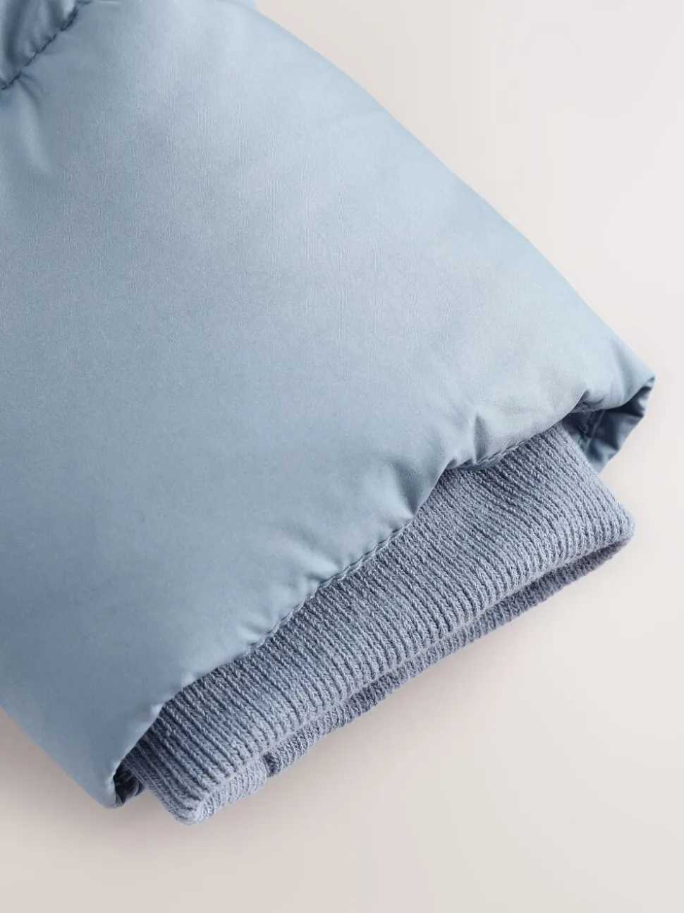 Blauw met capuchon - Baby pufferjack (0mnd -2jr)