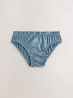 Blauw met dinosaurus - 100% katoenen bedrukte onderbroeken set van 5 (1.5-10jr)